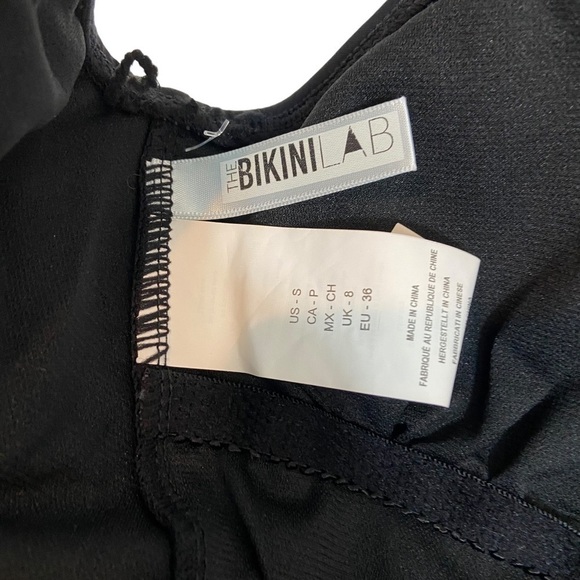 The Bikini Lab Solid Criss-Cross One-Piece Swimsuit NWOT - Picture 5 of 6